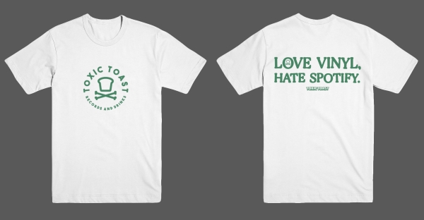 Toxic-Toast - Love Vinyl Grün - T-Shirt - Gr.S